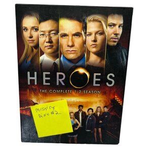 Heroes The Complete 1-2 Season DVD Box Set Missing Disc #2